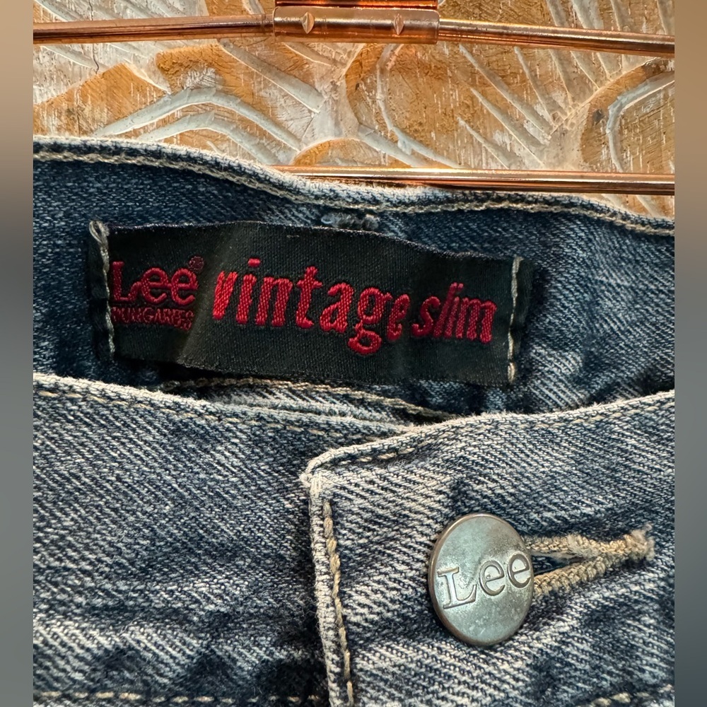 Lee Vintage Slim Blue Jean Dungarees, not really slim- size 40x32 - Picture 3 of 5